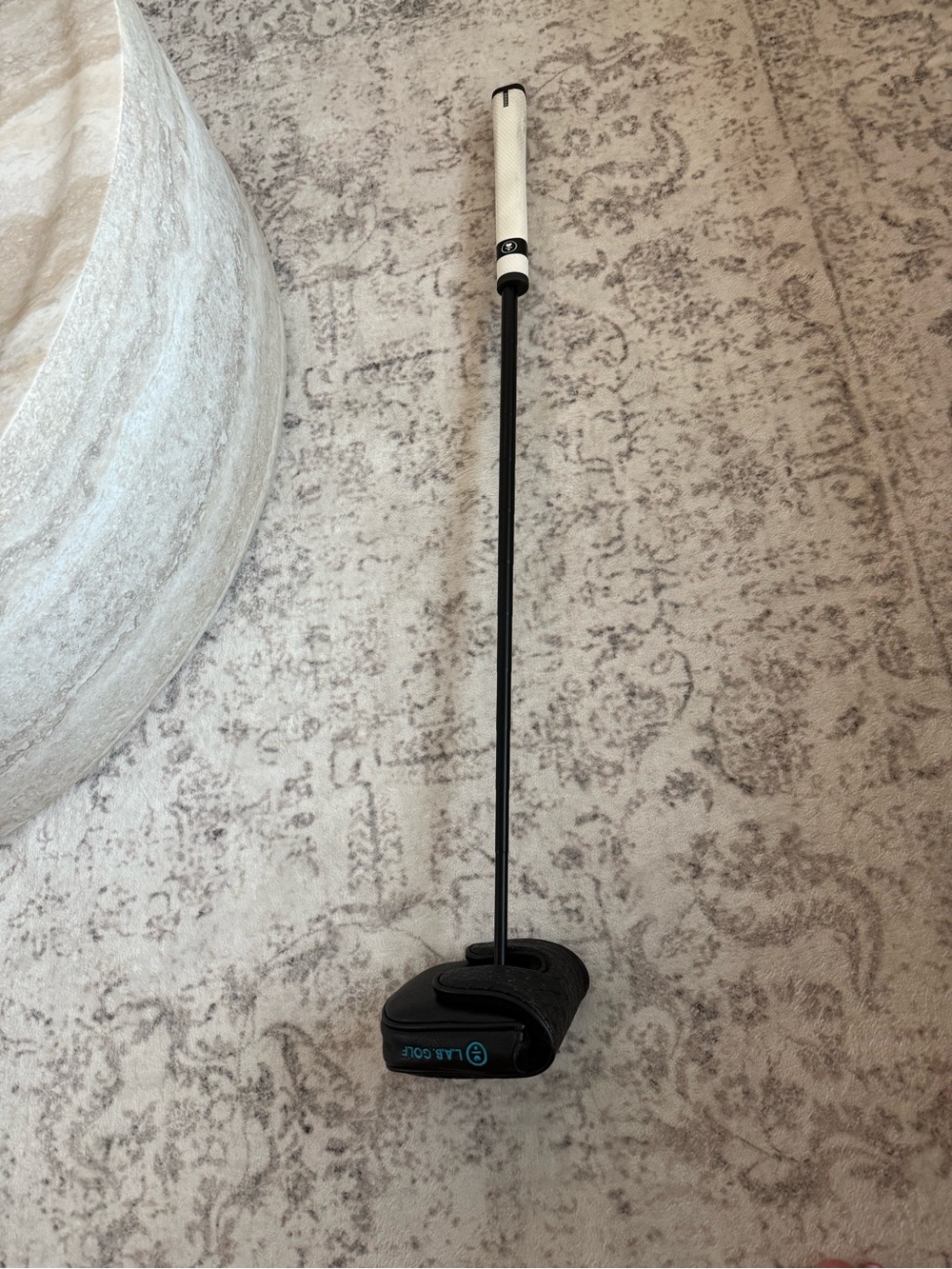 Men's Black Putters Golf Club with White Grip